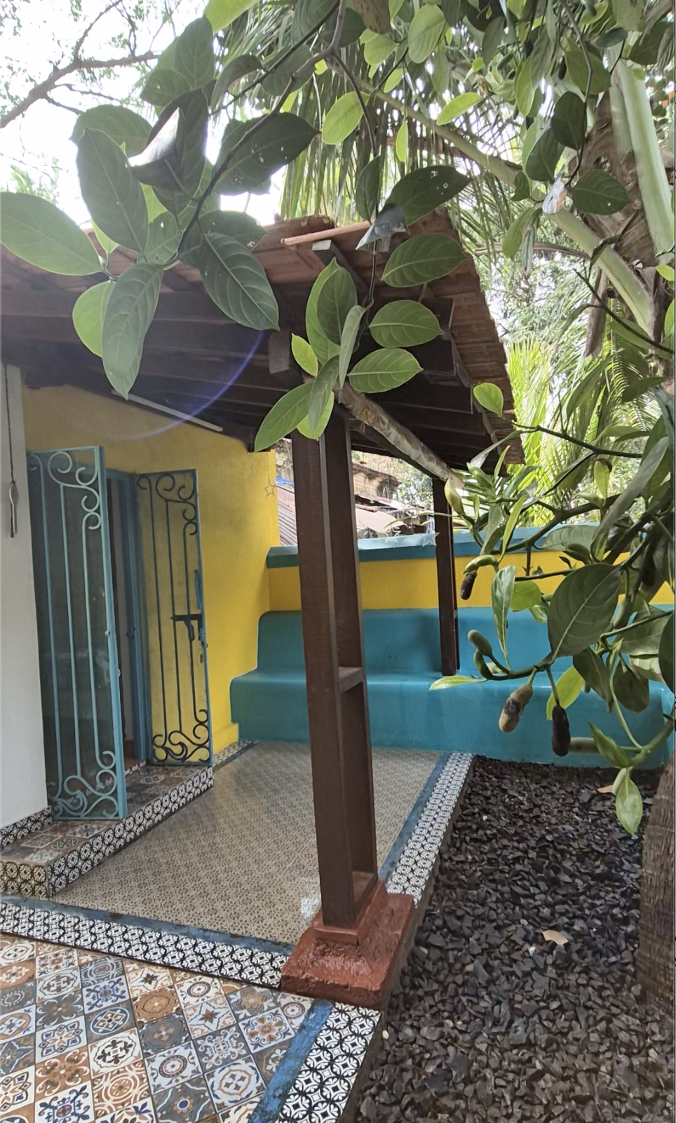 Soppo Room second entrance view — architectural detail, heritage villa
