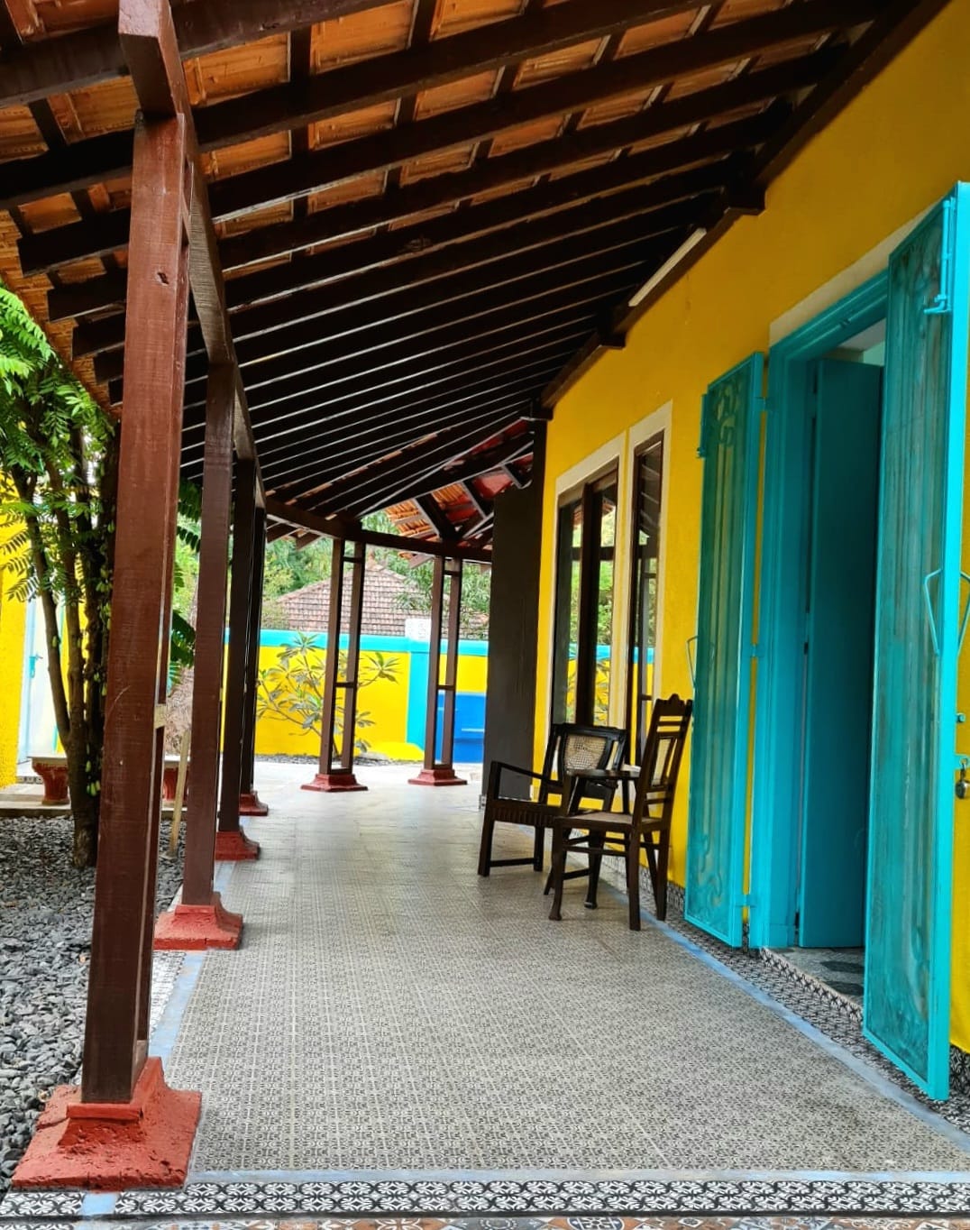 Loft Room entrance from Soppo side — unique architectural detail, heritage villa